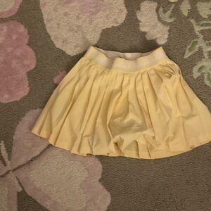 Athleta Light Yellow Skater Skirt
